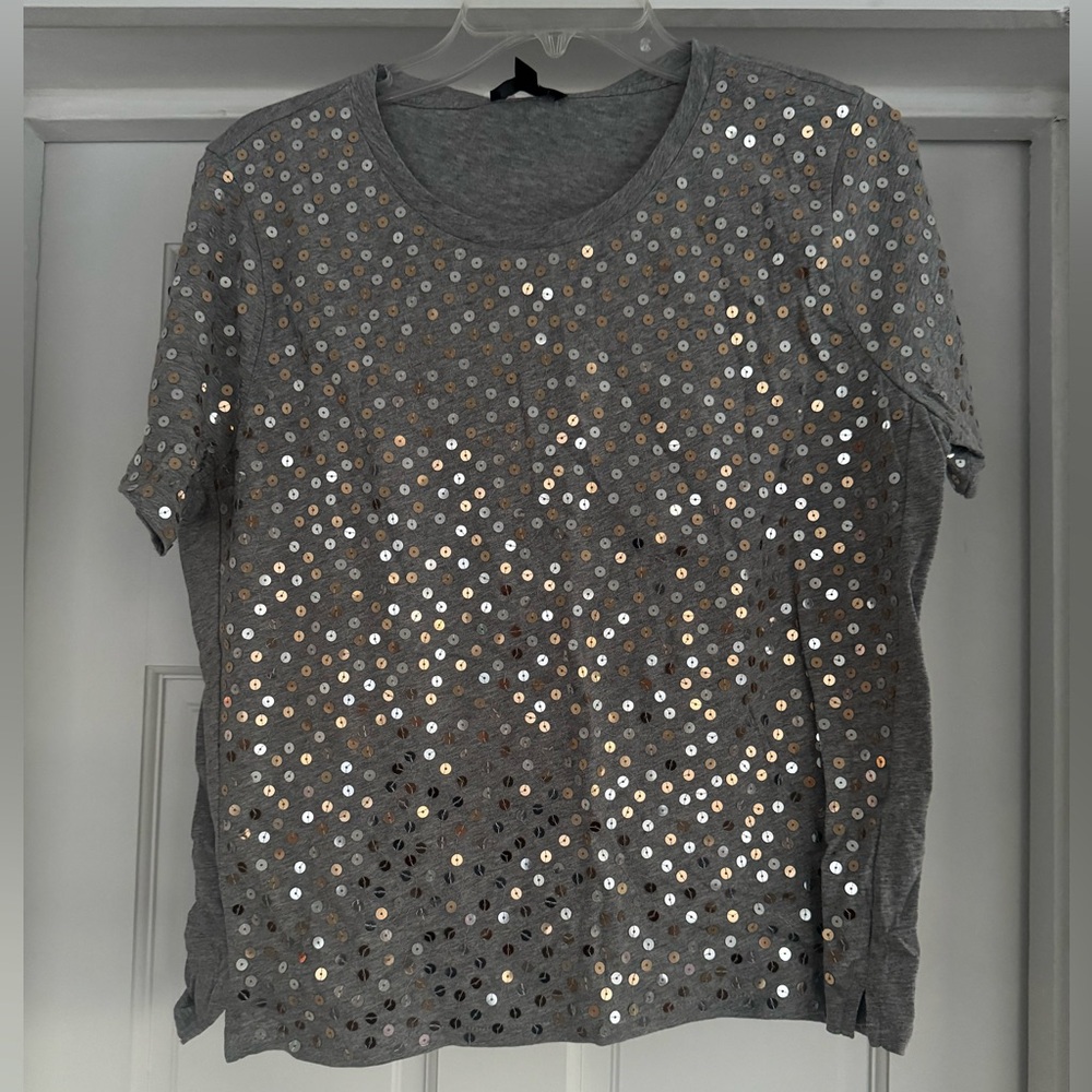 J. Crew Sequin Embellished Women's Top